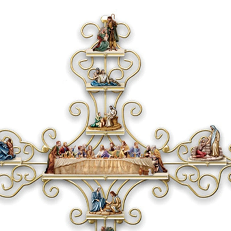 The Life of Christ Cross Wall Sticker Collection Display DIY Decal Decoration GXMA | Дом и сад