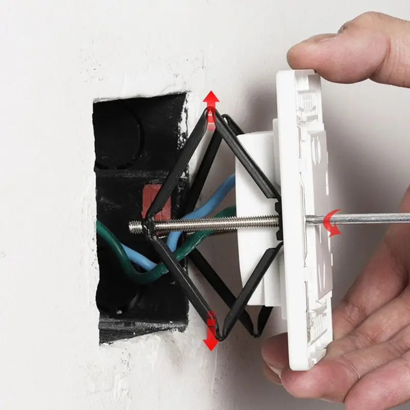 Switch Box Repair Tool 4 Pcs Reusable Box Repair Tool Cassette Repair Support Rod 86 Type Junction Box Easy to Install
