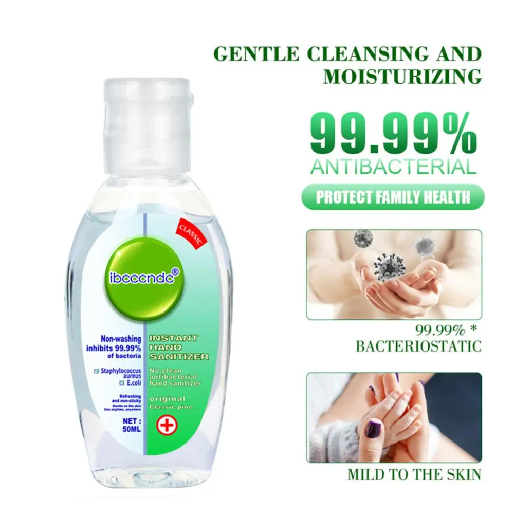 

99.99% Antibacterial Hand Sanitizer Moisturizing Disposable Waterless Hand Sanitizer gel Alcohol Hand Wash Antiseptic Handgel