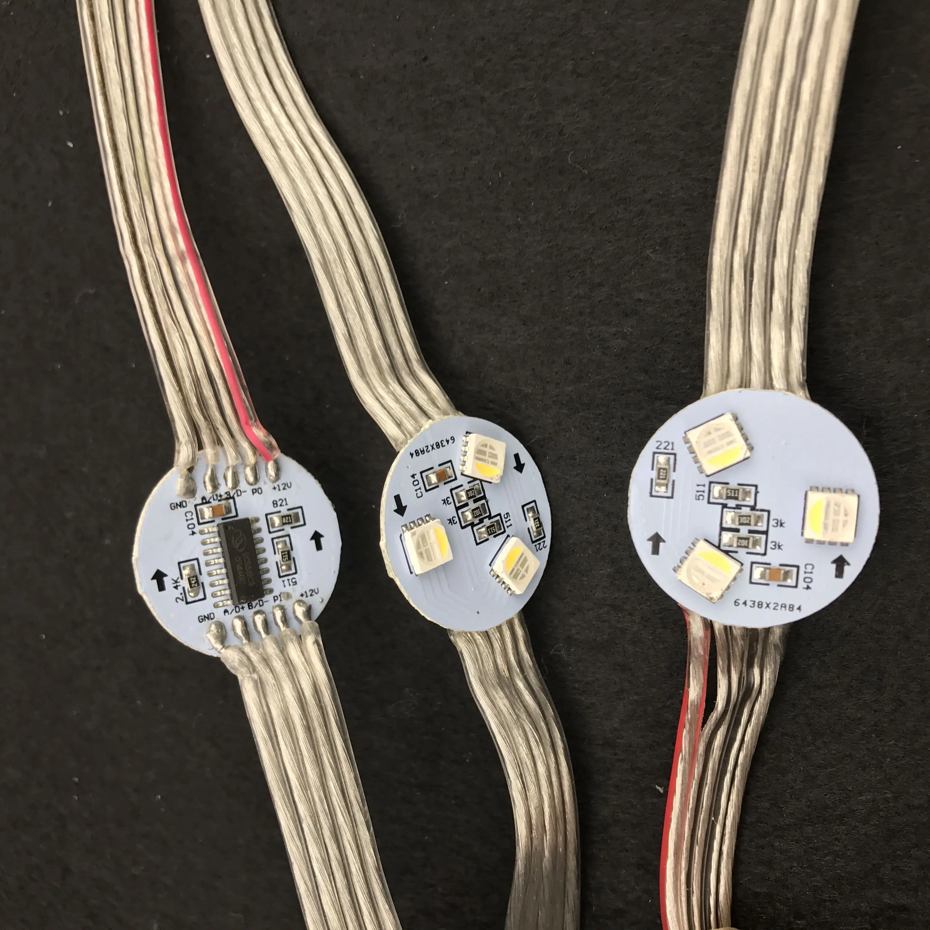 DC12V RGBW Стандартный DMX512(UCS512C3)5050 SMD адресный пиксельный модуль 0 72 Вт (3 светодиода) Не