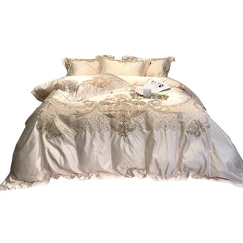 

High-end A version of silk cotton B version of 60 double-strand cotton cotton four-piece set