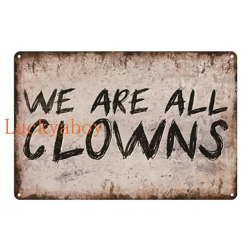 Предупреждение вдохновляющие лозунг Винтаж из металла наклейки в ретро стиле