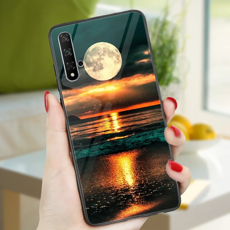 Глянцевая яркий Чехол для huawei Honor 20 Pro 8A 8C 8S 8X чехол для huawei Honor 9 10 Lite 9i 10i 7A Pro 7C Honor 20 Pro Чехол Крышка - Цвет: B12