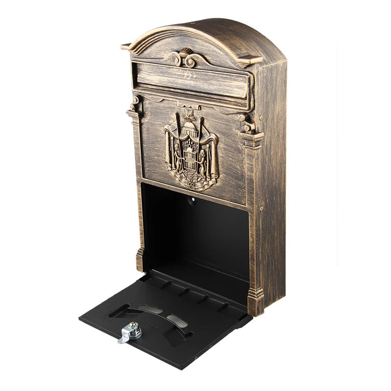 HHO-LOCKABLE безопасная почтовая коробка LETTERBOX настенная нержавеющая почтовая коробка модель: бронза