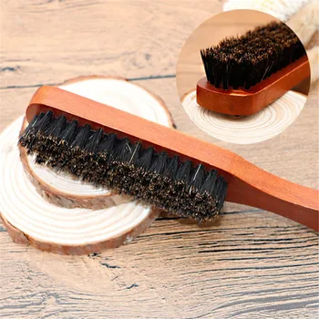 

1PC Wooden Facial Hair Comb Beard Brush Multi-purpose Hair Brush Handle Bath Brush Cleaning Wood Beard Brush Tableware Cleaner