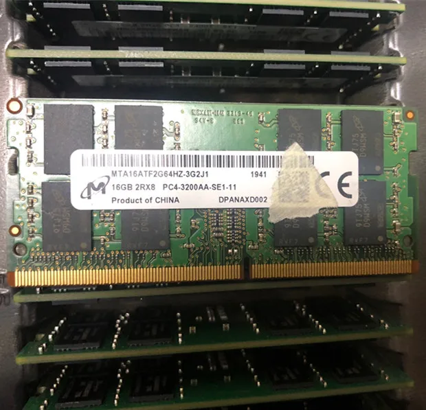 2RX8 PC4-3200AA-SE1-11 16 ddr4 3200 gb de memória portátil