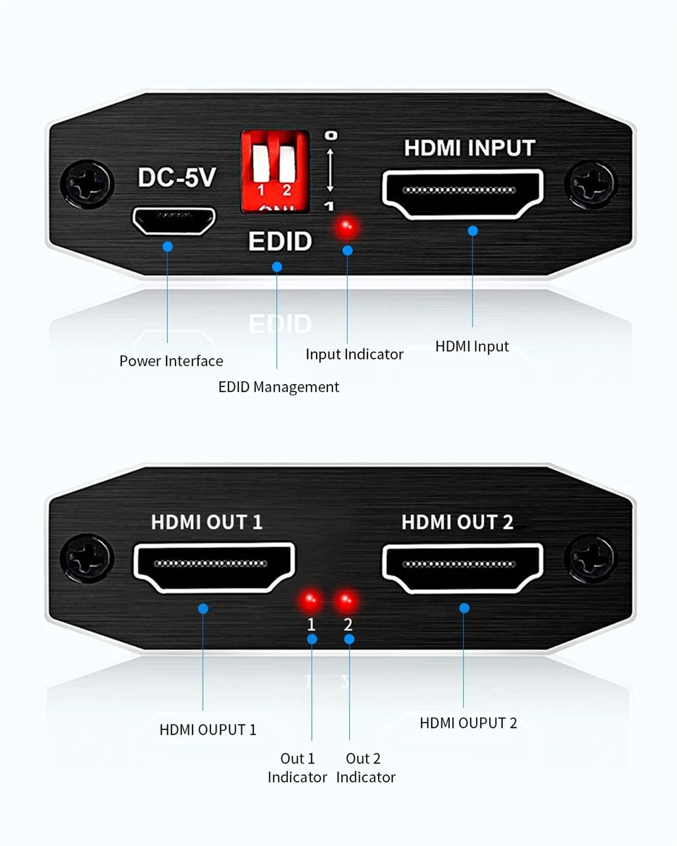 Proav-divisor Hdmi Uhd 2.0 1x2 Hdcp 2.2 Divisor Hdr Divisor Blu-ray Dvd Ps3 Ps4 4k 4k - Image 5