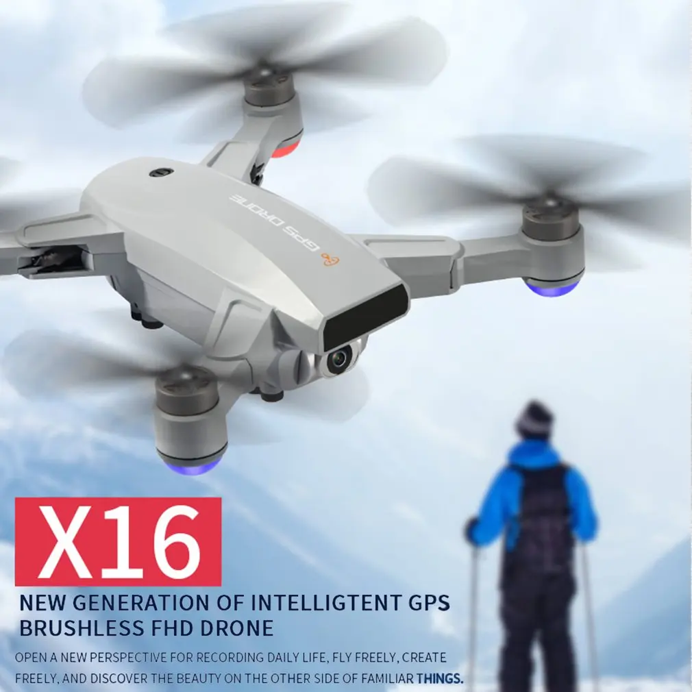 US $88.06 JJRC X16 5G WIFI FPV GPS 6K Camera Optical Flow Positioning Brushless RC Quadcopter Foldable RC Racing Drone