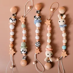 Chaîne de sucette pour bébé, 1 pièce, attache tétine factice, chaîne de sucette, Crochet, perles de dentition, jouets, collier, bracelet pour bébé 
