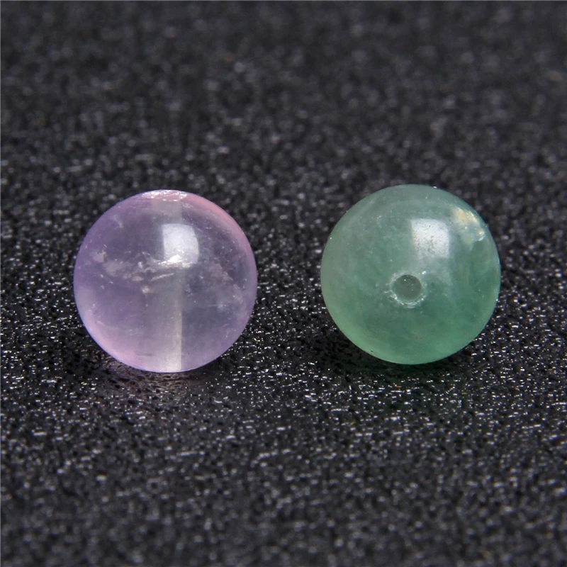 Фиолетовый флюорит натуральный камень Свободные Круглые бусины для