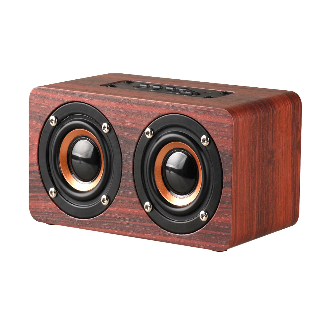 red Деревянная Беспроводная Bluetooth Колонка портативная hifi ударная бас Колонка Bluetooth усилитель Boombox bBuetoot для iPhone samsung - Цвет: red