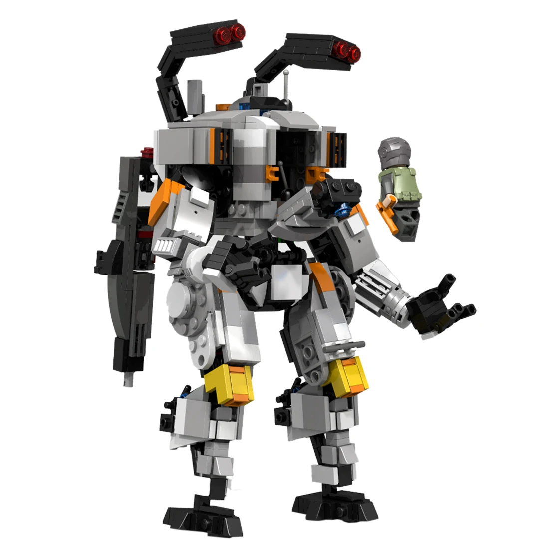 

650Pcs STEM MOC Mecha Model Bricks Small Particle Building Blocks Educational Toy Gift Set For Children Birthday