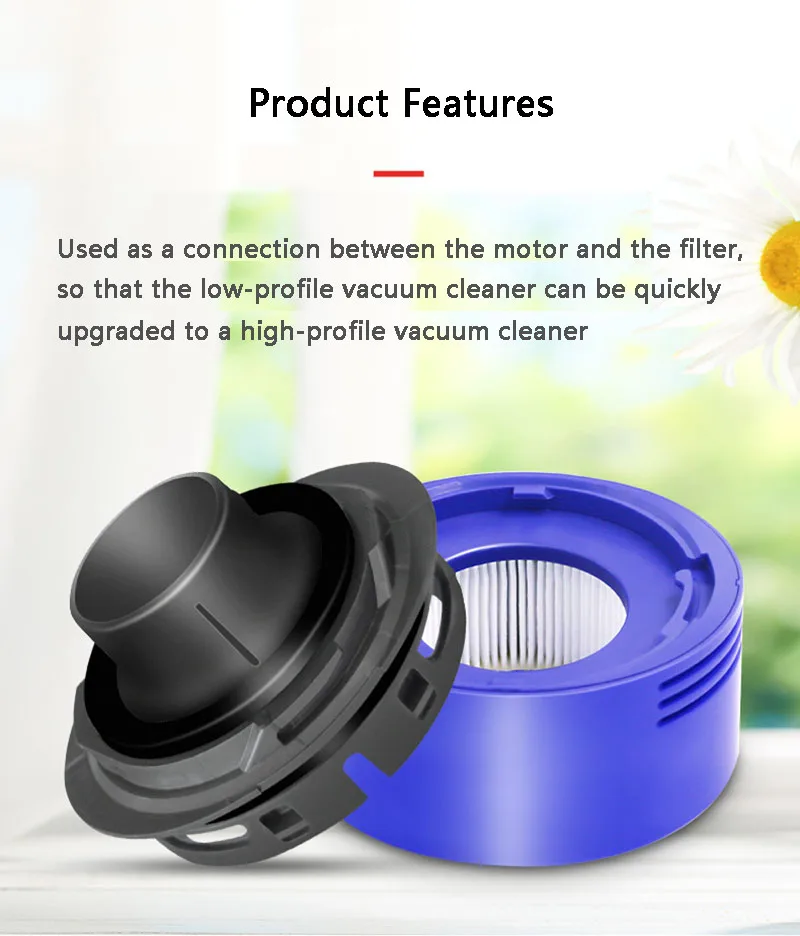 pó dyson v7 v8, kit de tampa