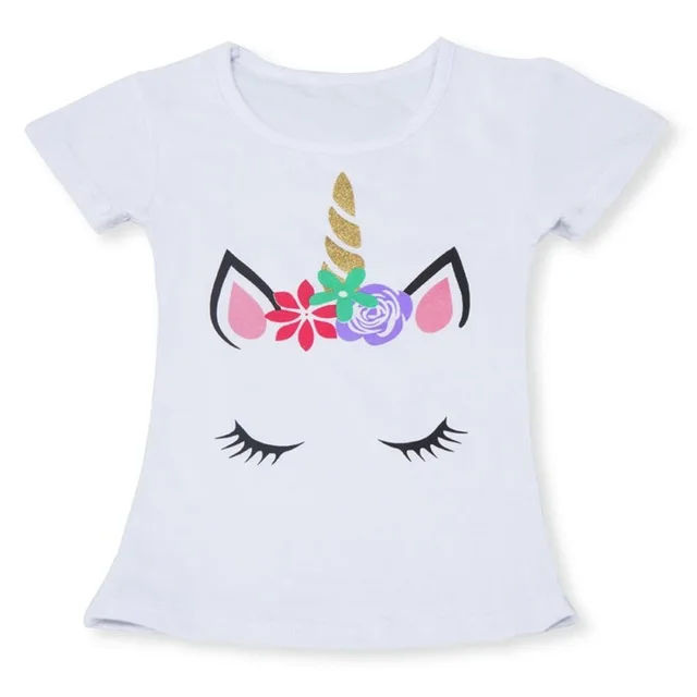 Детское летнее платье с единорогом Радужное вечернее для девочек 2 7 лет