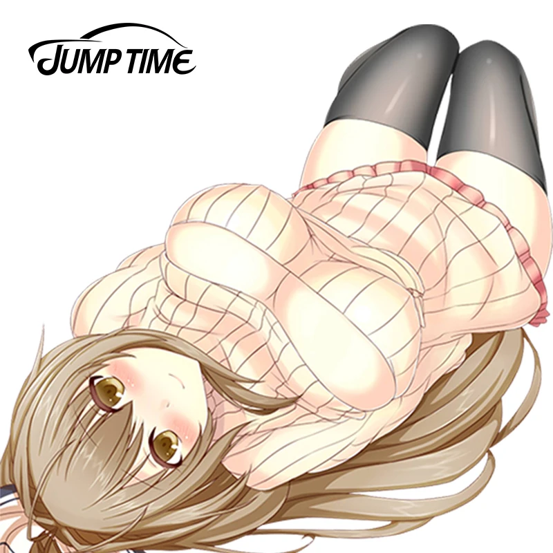 JumpTime 13cm x 12.5cm 3D Car Styling Sento Isuzu Anime JDM Sexy Maid Girl Decal Waterproof Sticker | Автомобили и мотоциклы