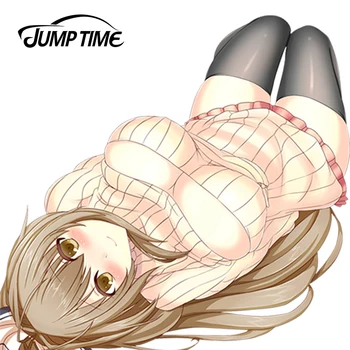 

JumpTime 13cm x 12.5cm 3D Car Styling Sento Isuzu Anime JDM Sexy Maid Girl Decal Waterproof Car Sticker