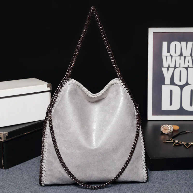 2021 FIRMRANCH New Frosted Material Handbag Chain Woven Foldable Fashion Shoulder Women Multi-Funcation Bag Steady Quality Big
