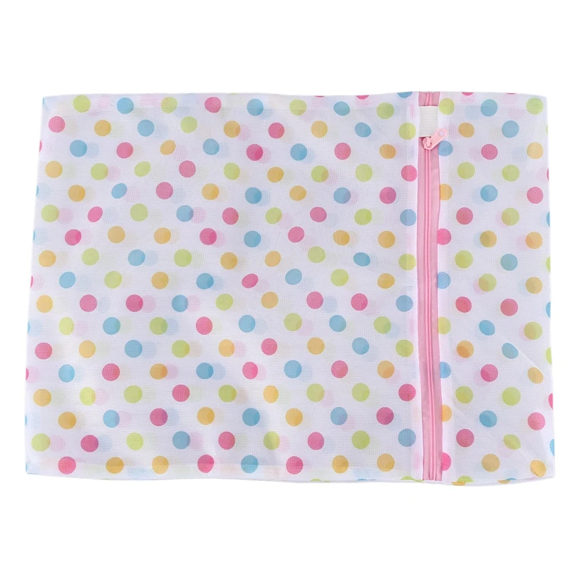 

1PC Clothes Washing Machine Laundry Bag With Zipper Nylon Mesh Net Bra Washing Bag (30*40cm)
