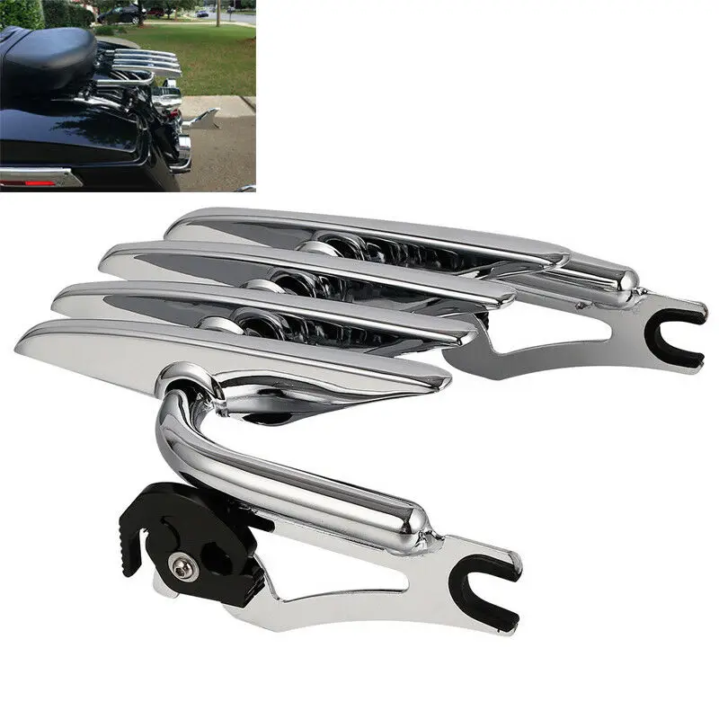 Motorcycle Stealth Luggage Rack & Docking Kit For Harley Touring Street Electra Glide Road King Ultra 2009- 2014 Detachable