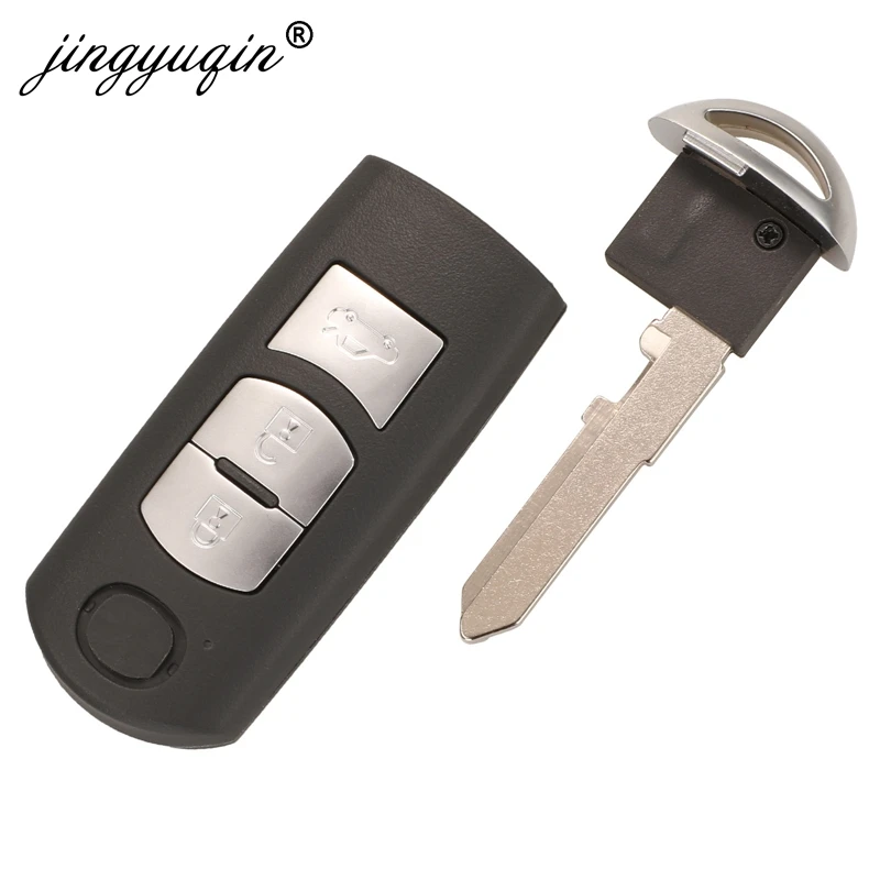JINGYUQIN 5WK49384D VDO REMOTE CAR KEY FOB 433.92MHZ ID46-PCF7952 3 BUTTONS FOR MAZDA 6 2008-2011 SALOON SEDAN SPORT