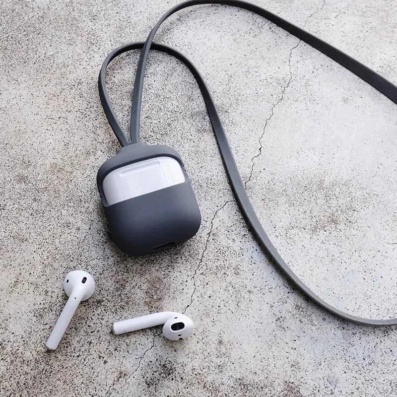 Силиконовый чехол для Airpods беспроводная защита наушников Bluetooth мягкий Apple 2
