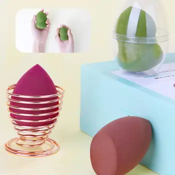 

3pcs Soft Sponge Beauty Egg Gourd Puff Different Shapes Beauty Egg Makeup Egg Set With Metal Frame Makeup Tools