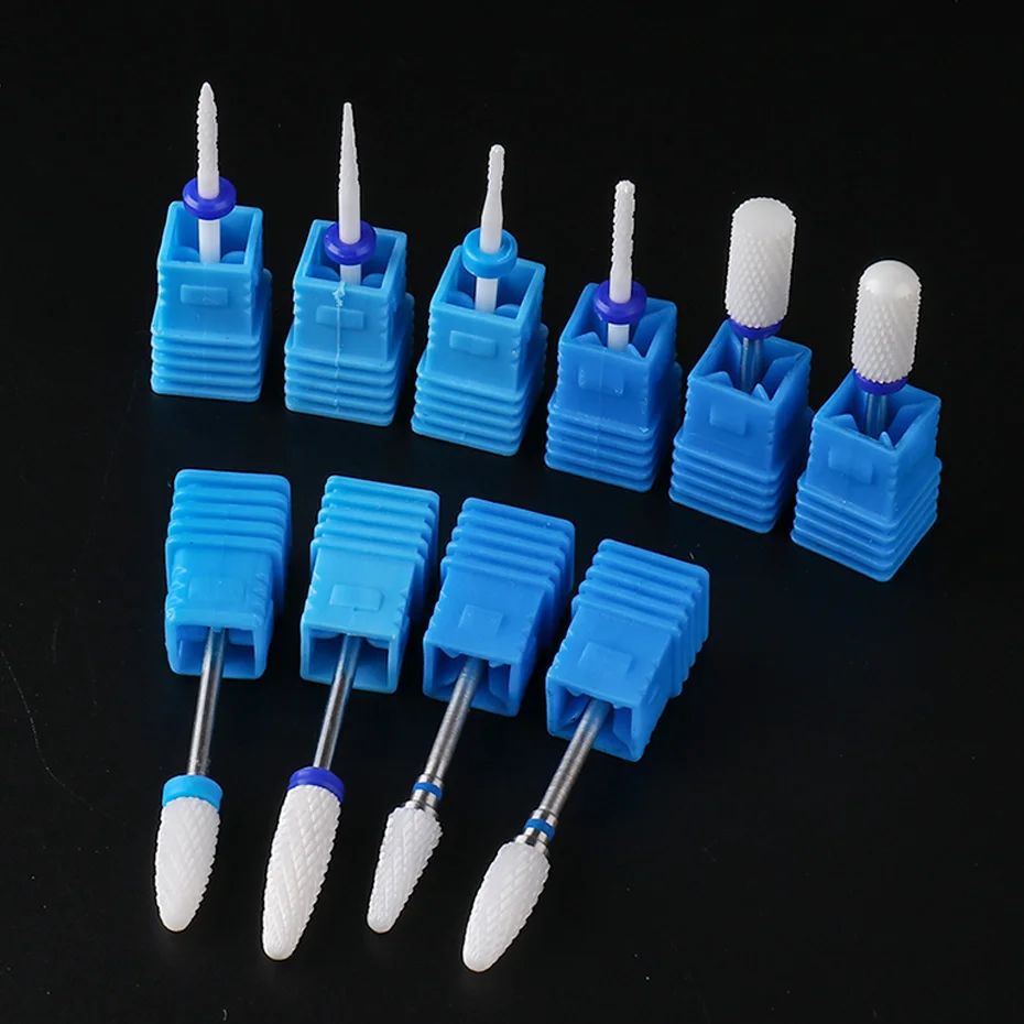 Ceramic Nail Drill Bit Carbide Manicure Rotate Burr Milling Cutter Electric Nail File Pedicure Drill Nail Care 4