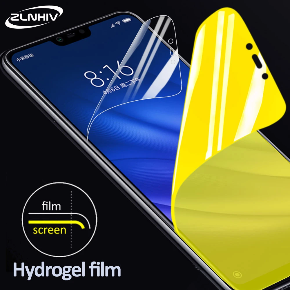 Гидрогелевая пленка zlnвич для huawei y9 2018 мягкое полное покрытие Y7 pro prime y6 2019