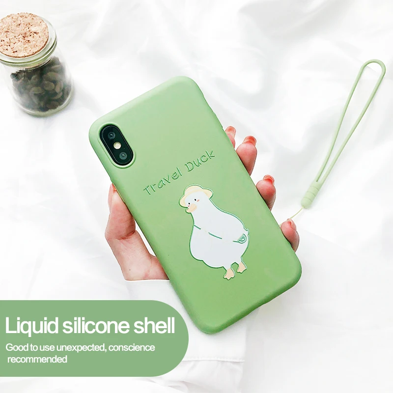 

SIlicone Case For iPhone 7 8 6 6s Plus Cute Cartoon Animals Bumper Cover For iPhone 11 Pro XR X XS Max Funda Capa