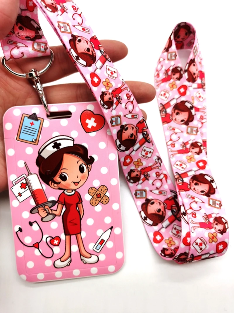 10 sets Doctor Nurse card Neck Strap Lanyards Badge Holder Rope Pendant Key Chain Accessories | Украшения и аксессуары