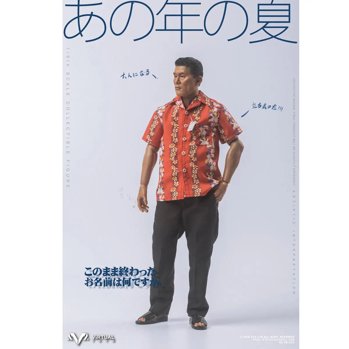 Игрушки vts 1/6 VM-025 Once The Summer Kitano Takeshi фигурка Коллекционная Новинка