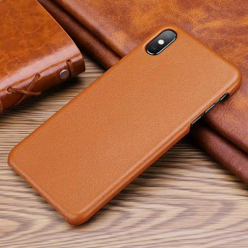 Чехол из натуральной кожи для iPhone X XR XS Max 11 Pro MAX чехол Роскошный Матовый чехол из натуральной коровьей кожи для iPhone XR XS Max чехол для задней панели - Цвет: 3