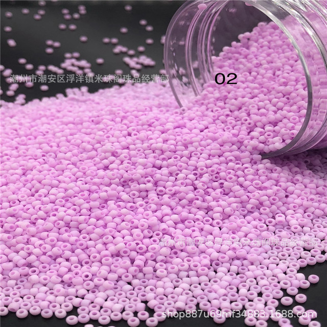 New Super Excellent Rice Beads 2mm Porcelain Beads Macaron Candy Series DIY Collection Beads Weaving Fashion Accessories