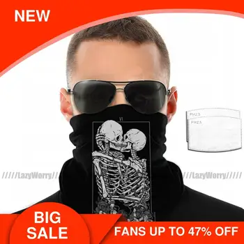 

Dead Skull Mouth Face Mask The Lovers Facial Mask Fashion Adult Beautiful with 2 Filters Mask