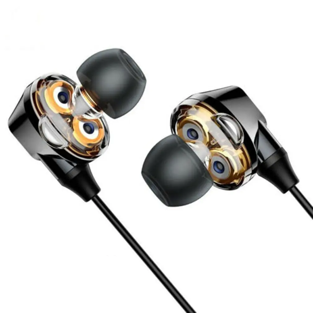 Double Speaker Wireless Bluetooth Headsets Earphones High Bass Sports Neckband Magnetic Headsets Bass Music Earbuds with Mic