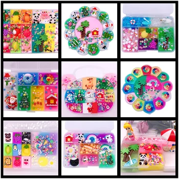

Funny Mud Color Mixing Crystal Fruit Fimo Addition For Diy Magic Slime Resin Supplies DIY Slime Accessories Relief Stress Toys