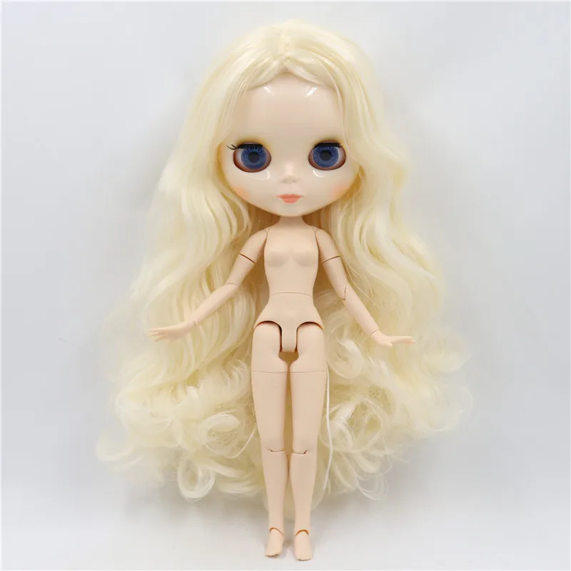 Заводская кукла Blyth, белая кожа, блестящее лицо, соединение тела с набором рук A& B 1/6, модная Кукла, подходит для самостоятельного макияжа, специальная цена NO 3 - Цвет: doll body