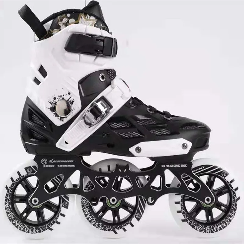 3 колеса 110 мм R5 3X110 мм роликовые коньки база Patines роликовые коньки Бэтмен кроссовки взрослые скоростные гонки шины ILQ9 для Powerslide