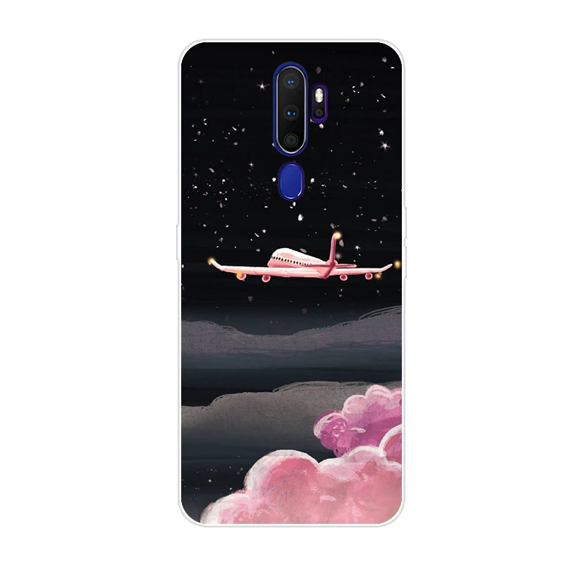 Популярный чехол для Oppo A9 A5 Чехол Мягкий ТПУ классный чехол для телефона s для Oppo A5 A9 A11x чехол на заднюю панель силиконовый чехол - Цвет: Флуоресцентный желтый