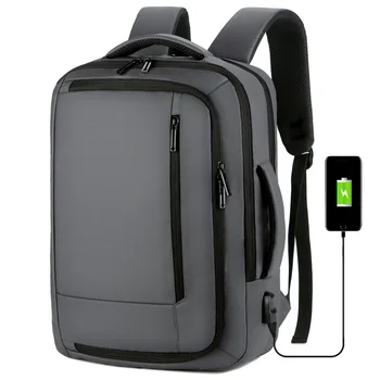 

Three-layer Large Capacity Men's Backpack USB Charging 15.6 Inches Laptop Travel Backpack Multi Function Man's Daypack Mochila