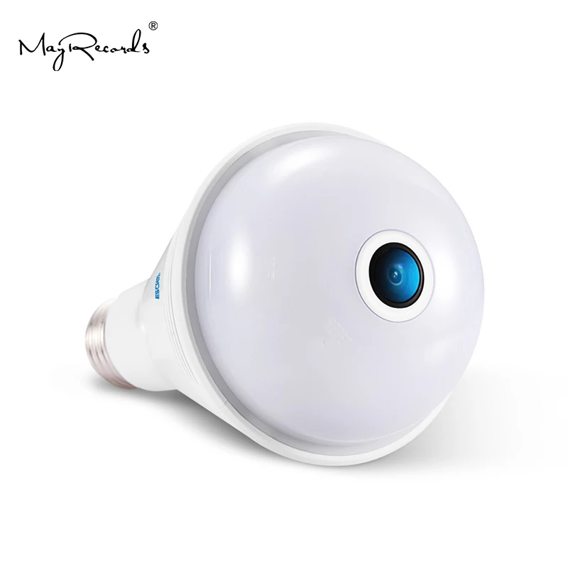 ESCAM QP137 лампа 2MP HD 1080P 360 градусов панорамный Bluetooth динамик IP камера|Камеры