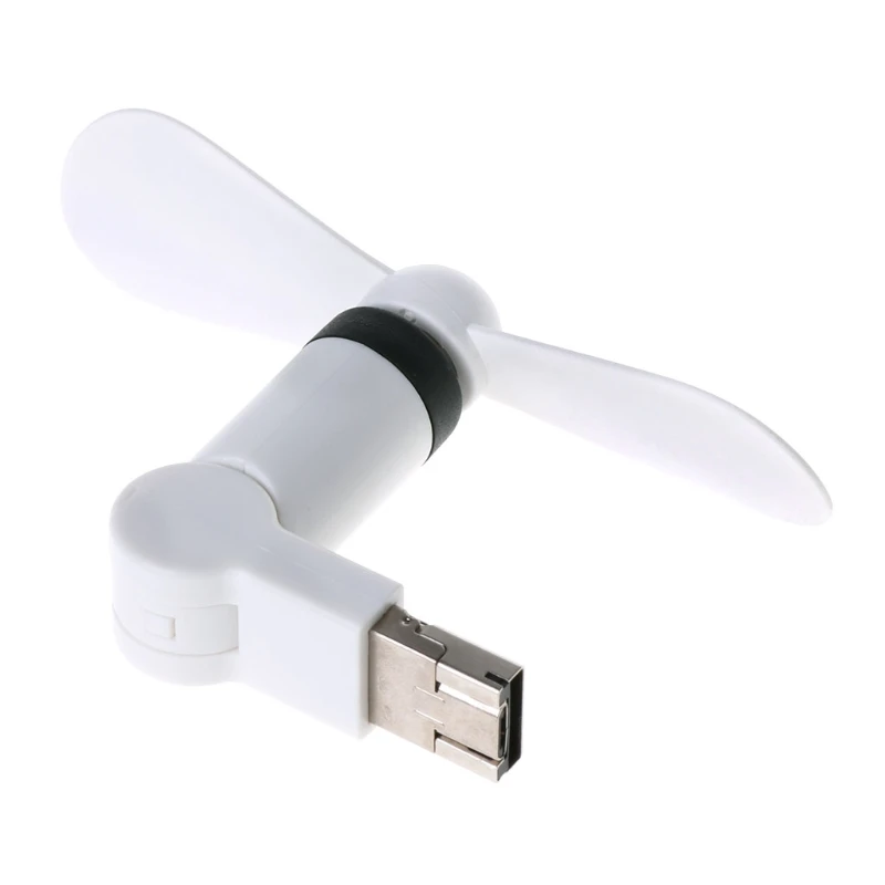 180˚ вращающийся микро USB и USB Охлаждающий вентилятор для телефона Android портативного зарядного устройства