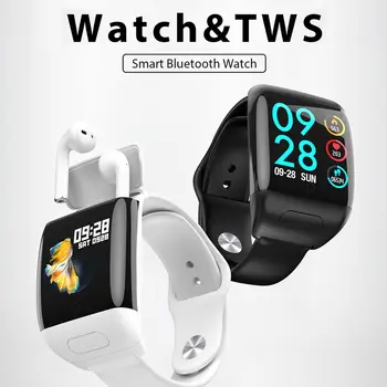 

Gearvita G36 Smart Watch in Wireless Bluetooth Earphone TWS ECG Heart Rate Blood Pressure Monitor Siri Sports Smartwatch