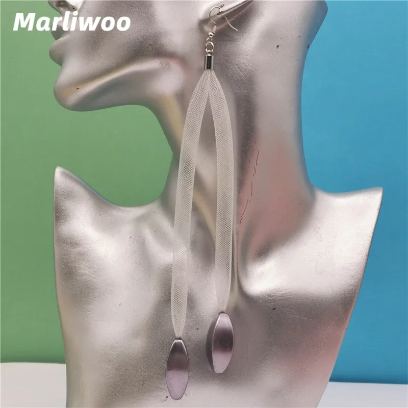 Marliwoo новые серьги-капли длинные ювелирные изделия из сетки аксессуары