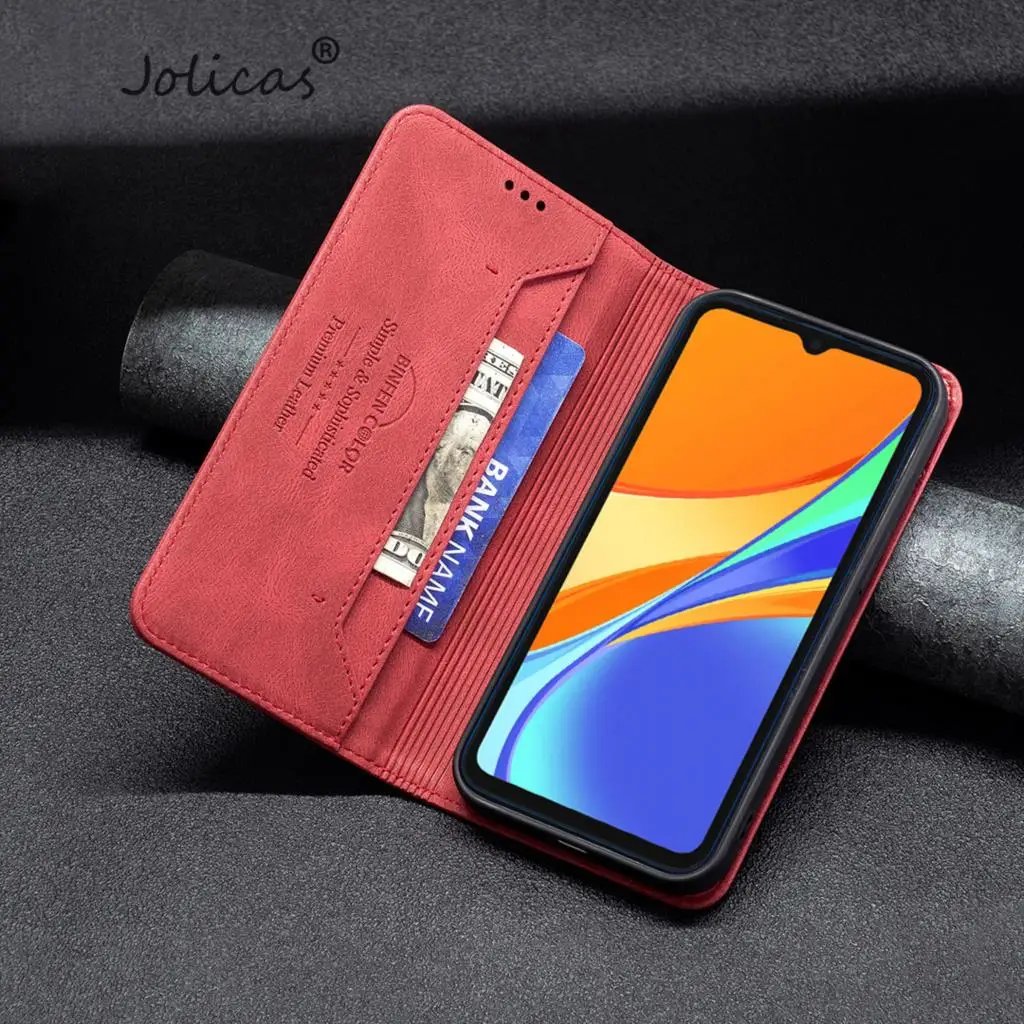 Custodie In Silicone Per Xiaomi Phone Redmi 9C Brown Estuche Custodia Per Cellulare Sper Funda Xiaomi Redmi Poco C31 Borsa Con Chiusura Magnetica