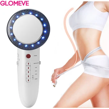 

6 In 1 EMS Ultrasonic Cavitation Galvanic Body Slimming Massager Infrared Weight Lose Therapy Ultrasound LED Facial Care Machine