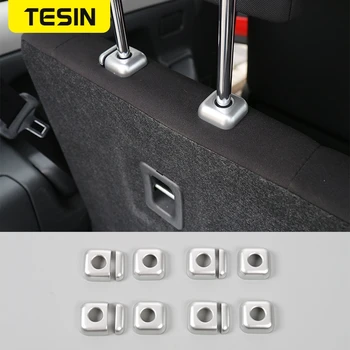 

TESIN ABS Car Styling Seat Headrest Adjust Button Base Cover Trim Interior Decoration Moldings for Suzuki Jimny 2007+Accessories