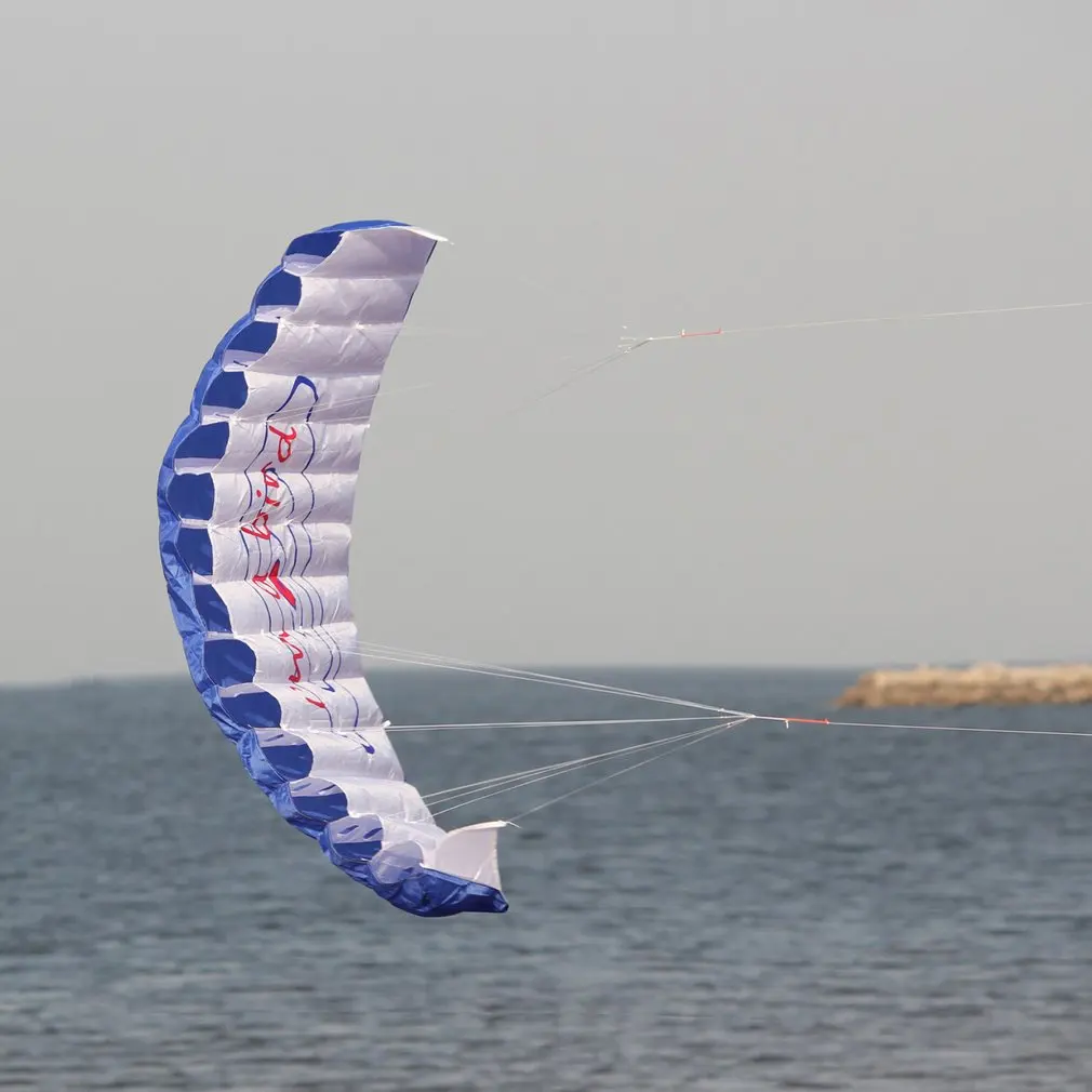 1.4m Dual Line Kitesurfing Stunt Parachute Soft Parafoil Surfing Kite Sport Kite Huge Large Outdoor Activity Beach Flying Kite