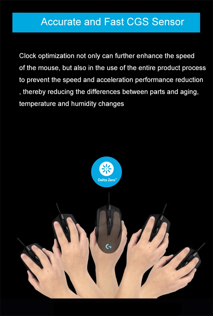 Подлинный logitech G102 Проводная игровая 8000 Точек на дюйм 32-битный процессор ARM с светильник Мышь