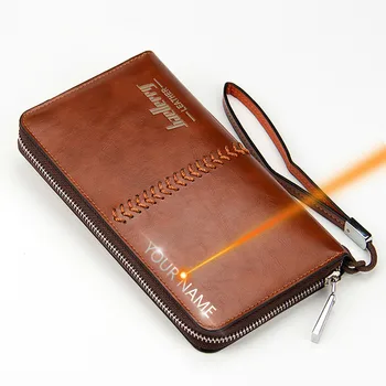 

2020 High Quality Men Wallets Long Large Capacity Vintage Wallet For Men Zipper Phone Pocket Card Holder Male Purses
